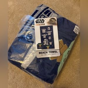 Star Wars Mandalorian Beach Towel